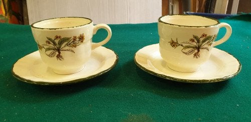 kop en schotel vintage, Huis en Inrichting, Keuken | Servies, Ophalen of Verzenden, 'T Olde Gre-j, Info@toldegrej.nl, Endepoelstraat 20f Didam