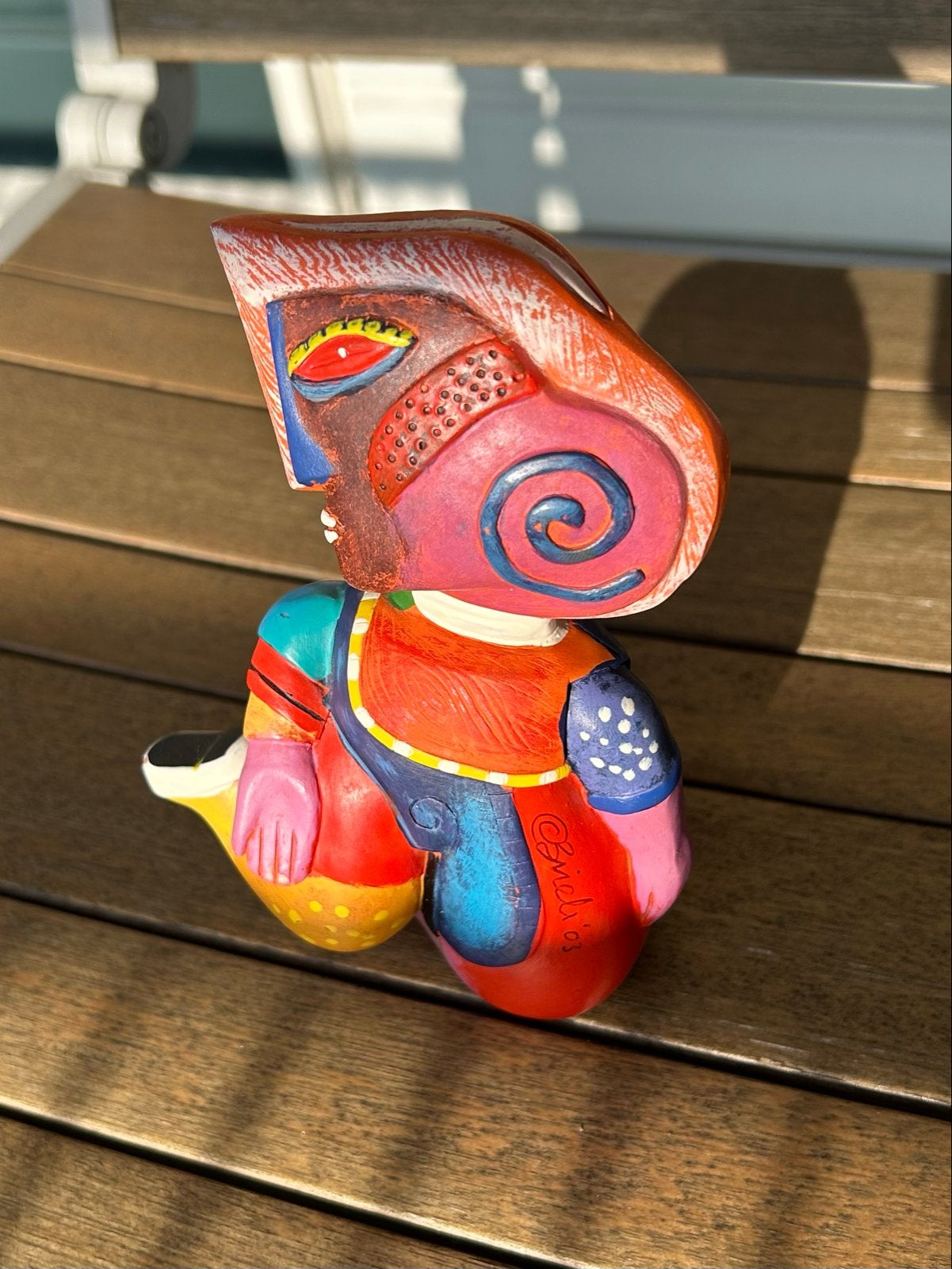 Clemens Briels - Statue of Liberty (2003) - Handbeschilderd, Ophalen, Overige onderwerpen, Minder dan 20 cm, Overige materialen