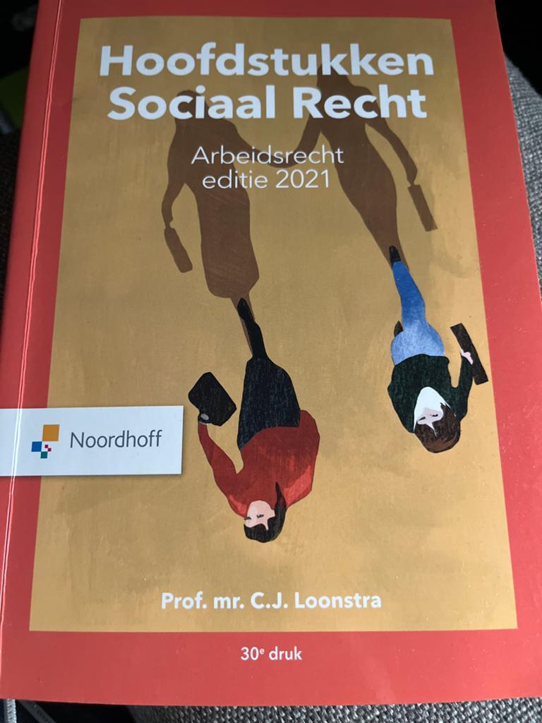 Hoofdstukken Sociaal Recht - Arbeidsrecht editie 2021, Boeken, Ophalen of Verzenden, Gamma, Zo goed als nieuw, HBO