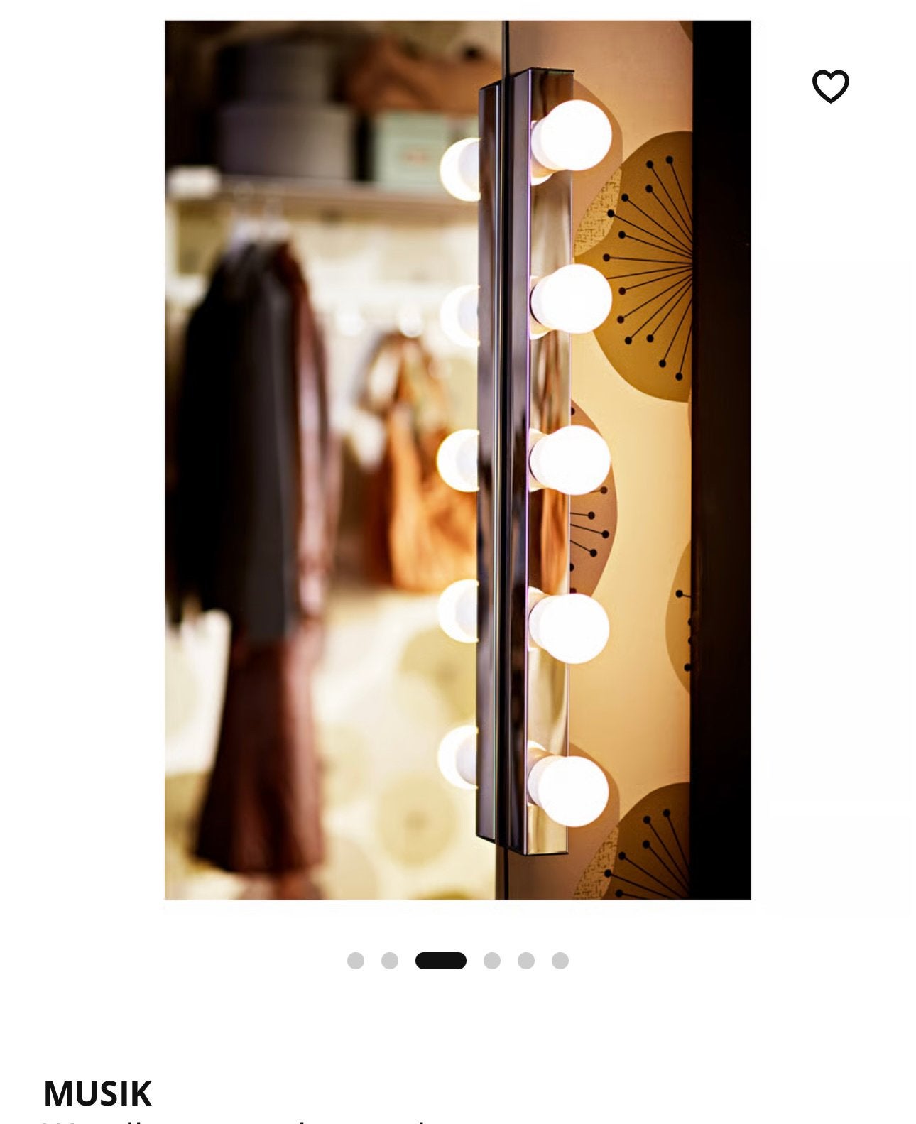 3x Gloednieuwe IKEA MUSIK Wandlampen / Spiegelverlichting, Ophalen, IKEA, Nieuw, Wandlamp