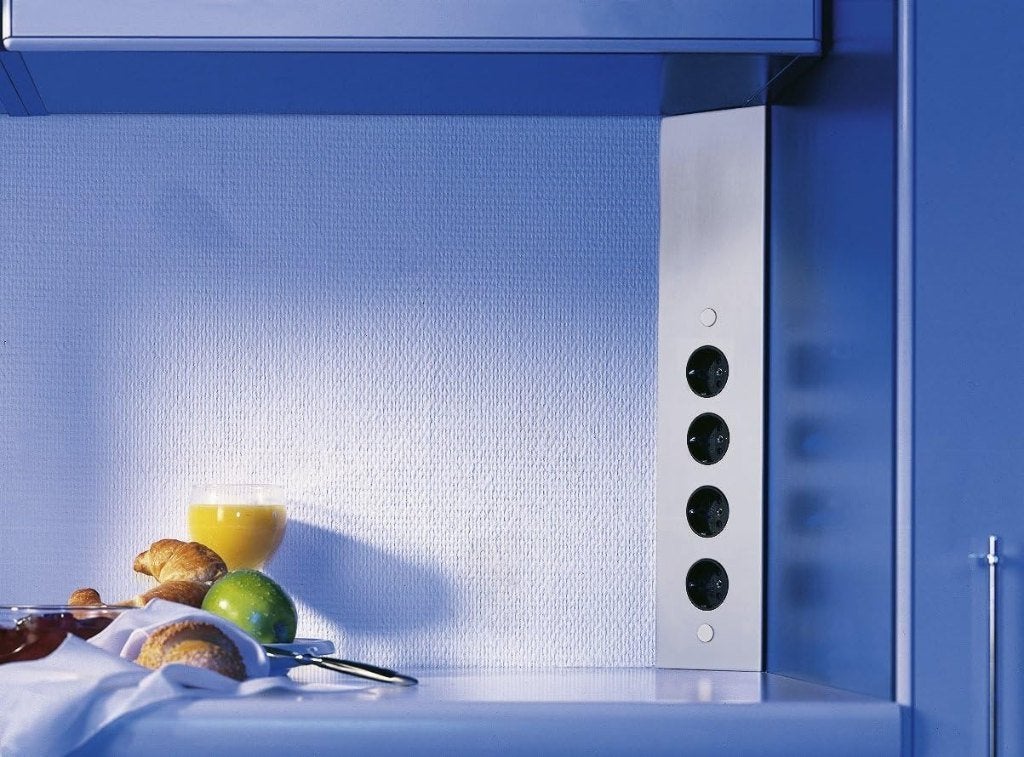 viervoudig stopcontact voor in de keuken, Overige typen, Ophalen of Verzenden, Metaal, Overige merken