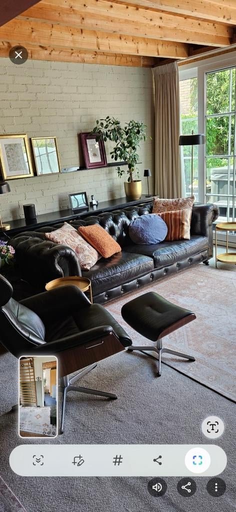 Chesterfield bank vintage uitvoering - 2.30m lengte, Huis en Inrichting, Banken | Bankstellen, Ophalen, Gebruikt, Vintage Chesterfield