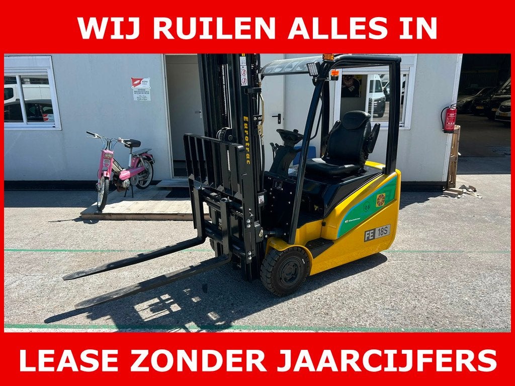 Eurotrac FE18-S Heftruck elektrich 1.8 ton ( DEMO MODEL ) TR, Auto's, Overige Auto's, Automaat, Gebruikt, Overige carrosserieën