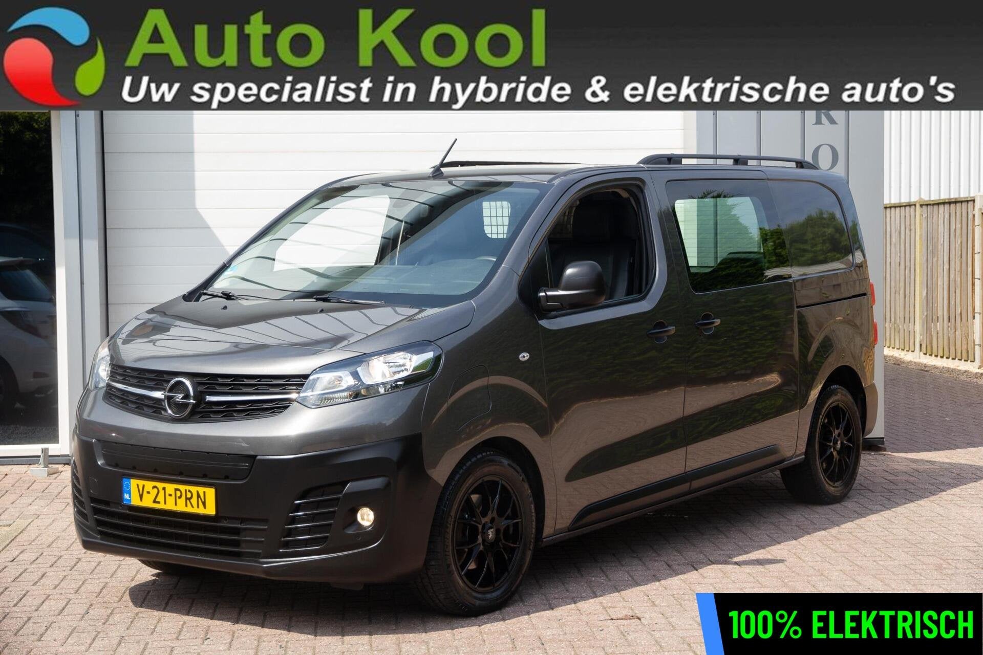 Opel Vivaro-e L2H1 75 kWh 2x Schuifdeur, 17inch MOOIE BUS, Auto's, Bestelauto's, Gebruikt, 2 stoelen, 1000 kg, USB