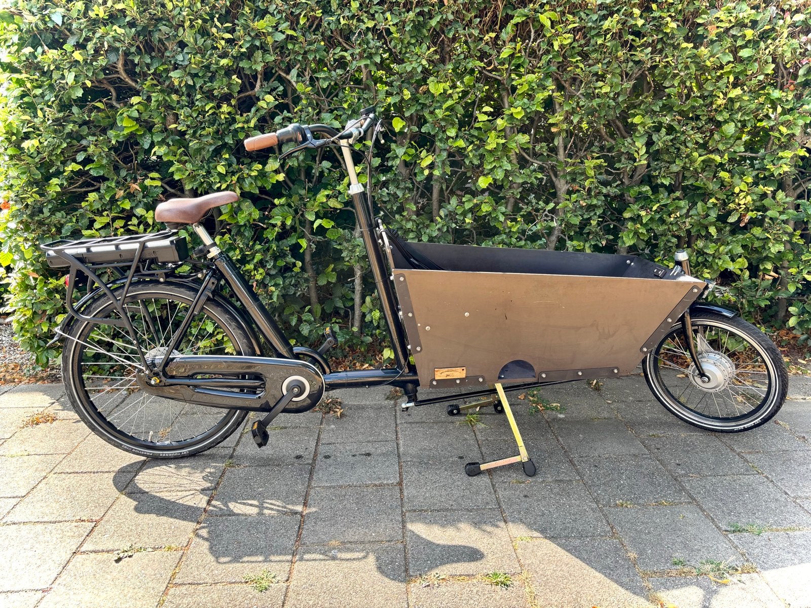 Mooie elektrische BakfietsNL Bertus - Gebruikt, Fietsen en Brommers, Fietsen | Bakfietsen, Gebruikt, Elektrisch, 2 kinderen, Schijfrem