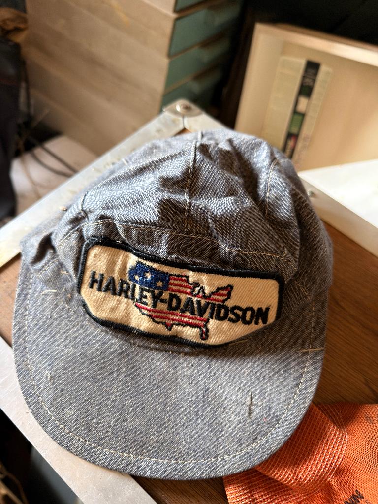 Vintage Harley-Davidson pet | '80, Ophalen of Verzenden, Gebruikt