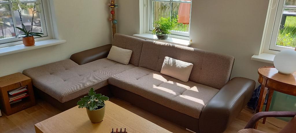 Hoek bank woonkamer, Huis en Inrichting, Banken | Bankstellen, Ophalen, 250 tot 300 cm, Gebruikt, Hoekbank