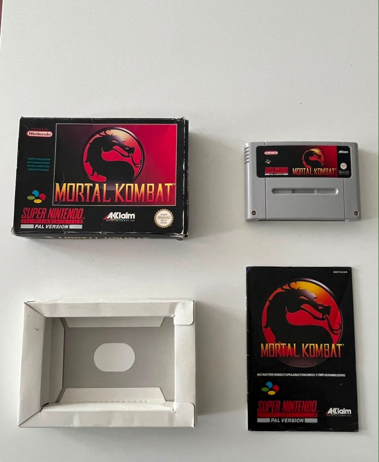 Mortal Kombat Super Nintendo SNES Compleet in Doos, Vechten, 2 spelers, Eén computer, Ophalen of Verzenden