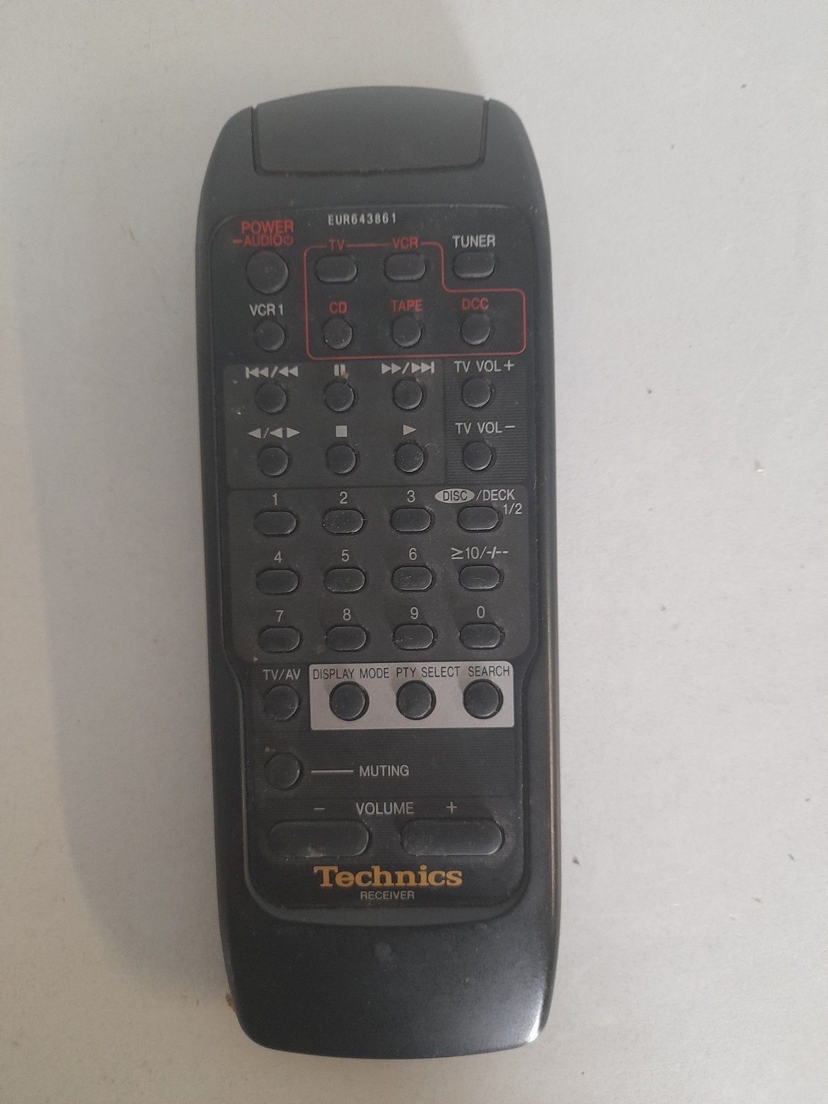 Technics versterker afstandsbediening EUR643861, Ophalen of Verzenden, Gebruikt, Origineel, Tv