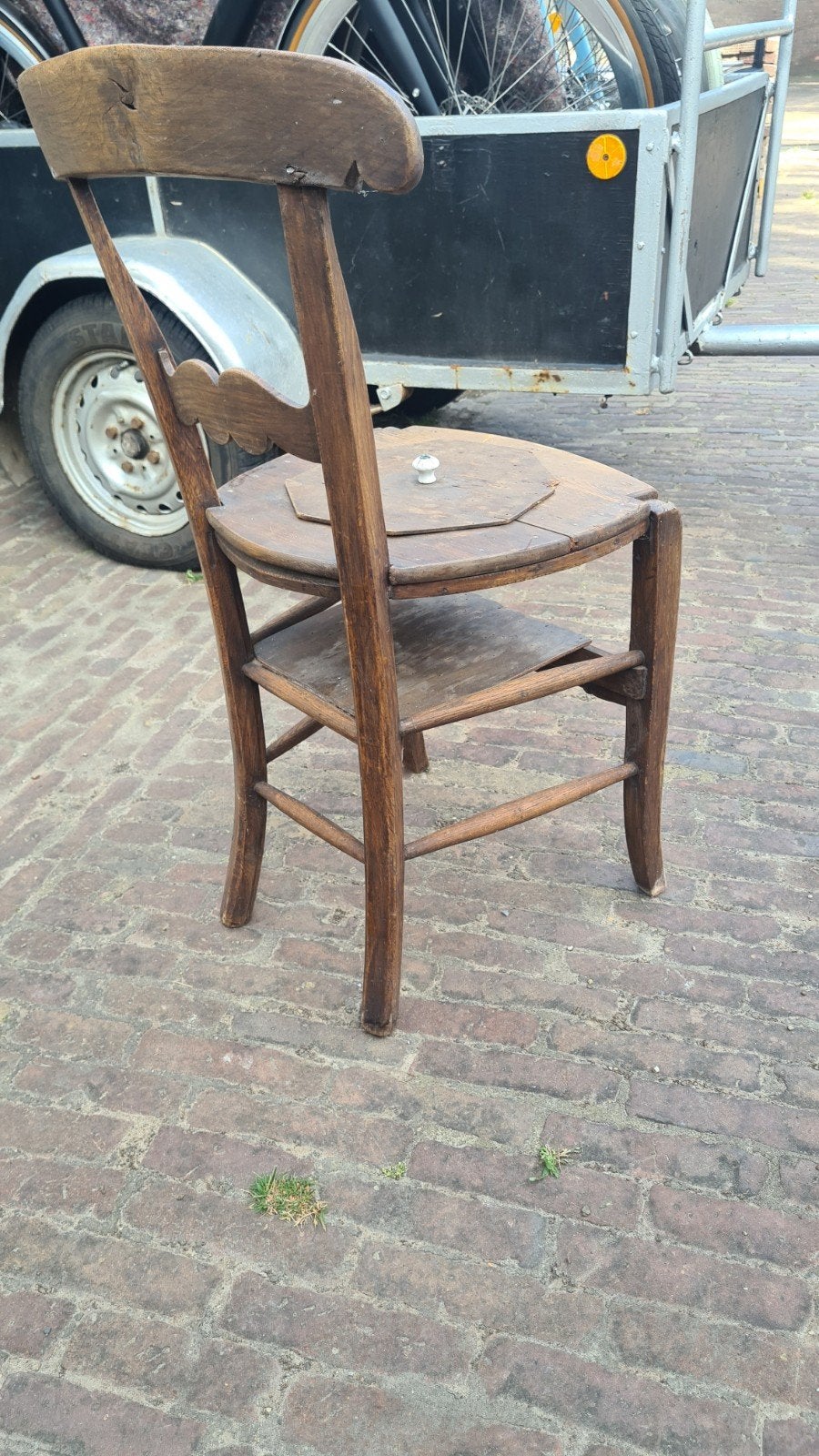 Antieke po-stoel - Uniek decoratiestuk, Ophalen