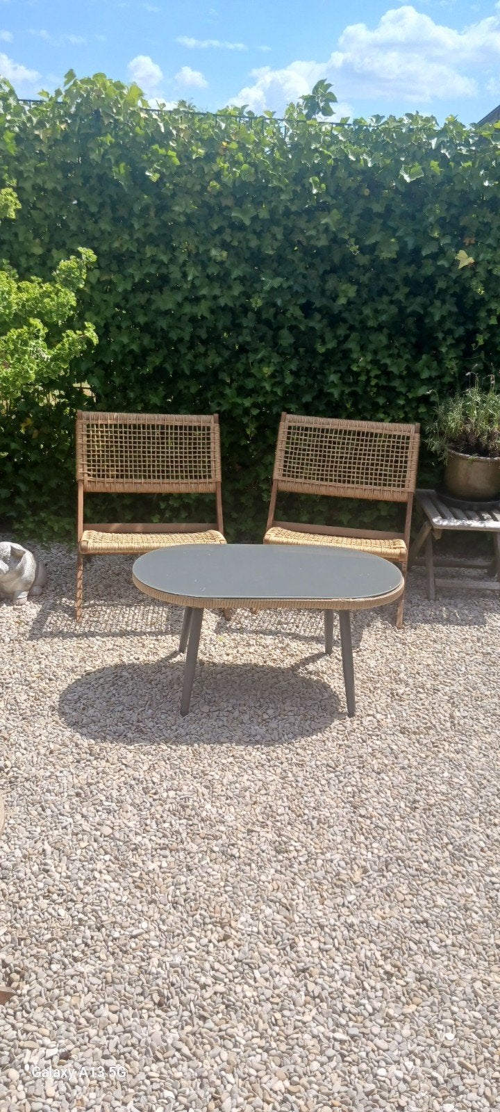 Buiten salontafel lage tafel, Tuin en Terras, Ophalen, Rechthoekig