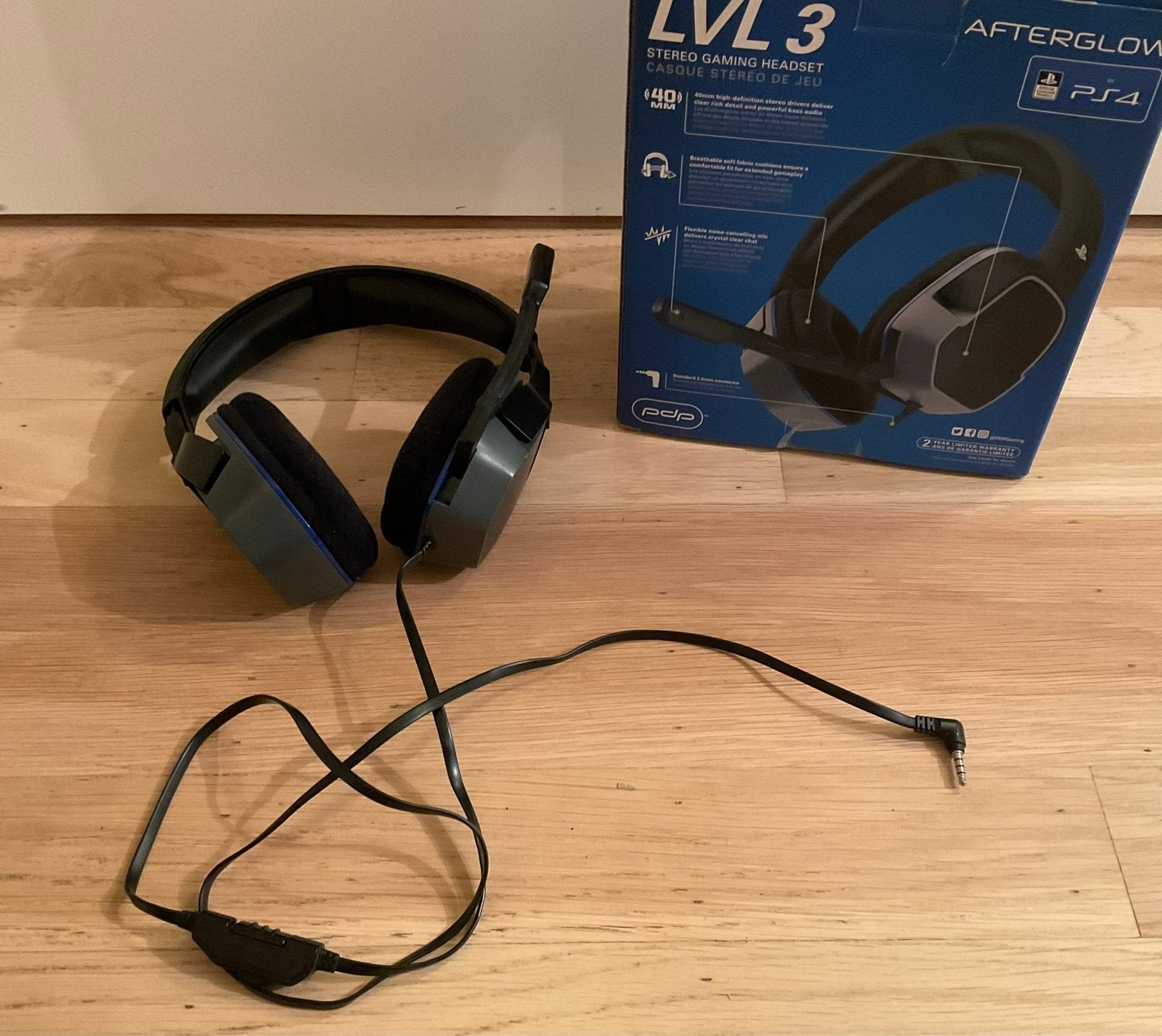 Headset LVL3 Afterglow, Computers en Software, Headsets, Ophalen of Verzenden, Zo goed als nieuw, Bedraad, Over-ear