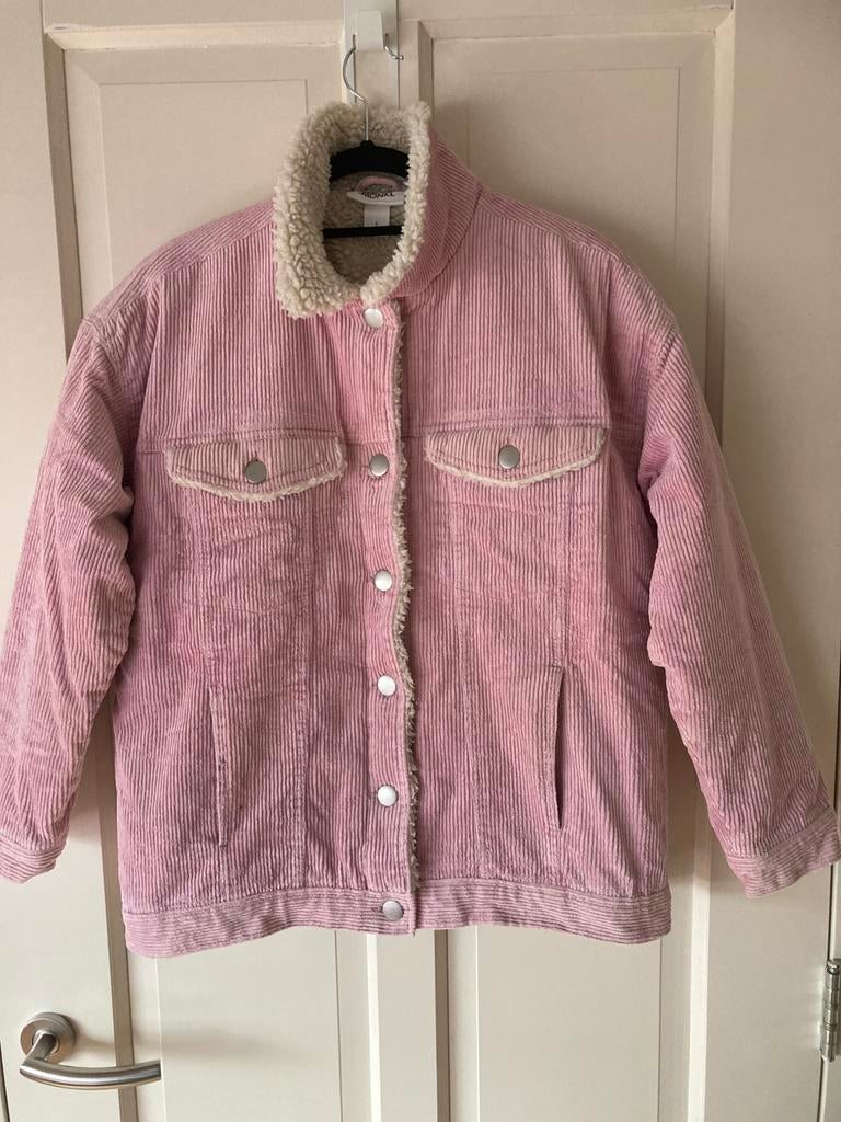 Gevoerde jas Monki maat S, Kleding | Dames, Jassen | Winter, Ophalen of Verzenden, Gedragen, Maat 36 (S), Roze