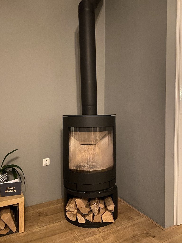 Houtkachel Skantherm Emotion S zwart, Ophalen, Houtkachel, Zo goed als nieuw, Vrijstaand