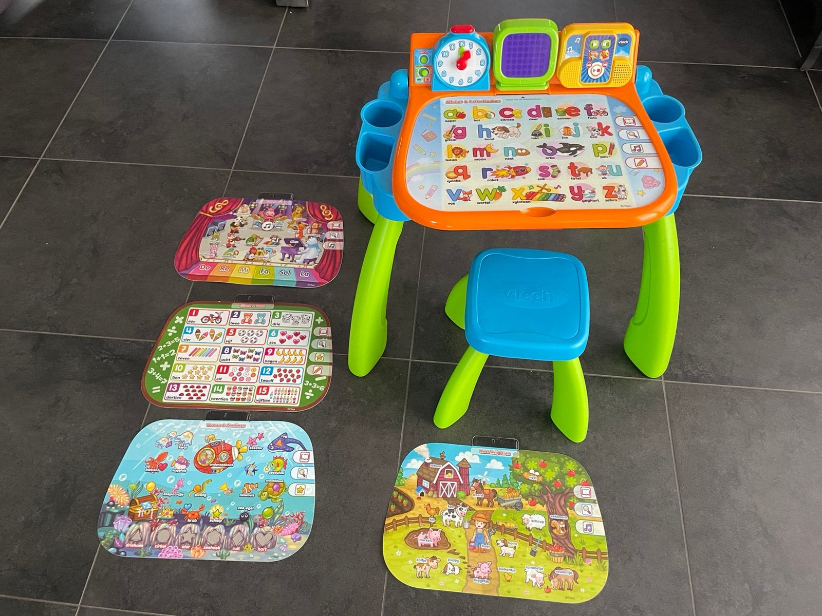Leerzame leer tafel, Ophalen, Gebruikt