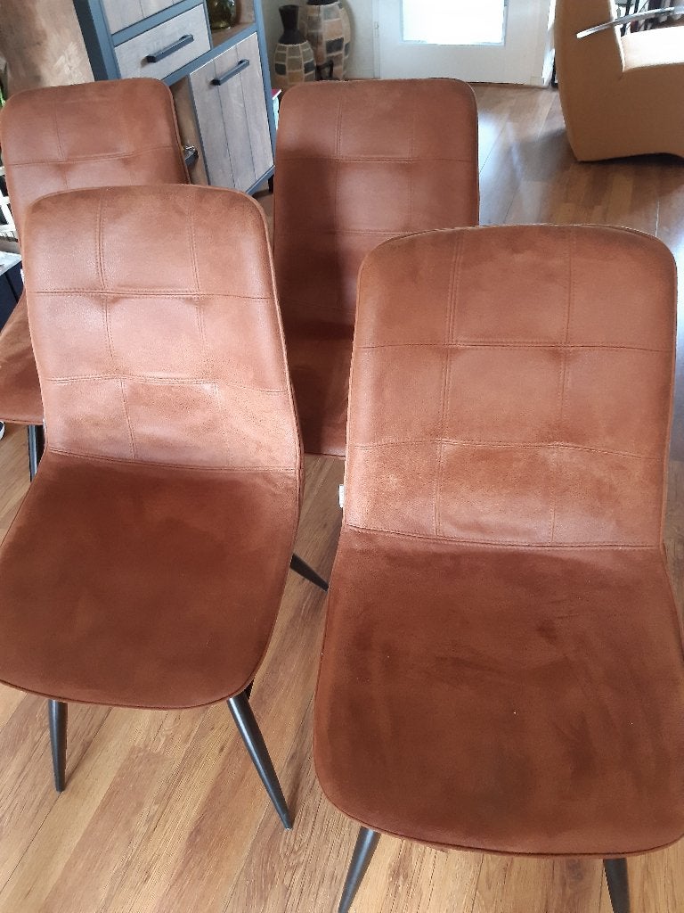 eetkamerstoelen, Ophalen, Gebruikt, Bruin, Vier