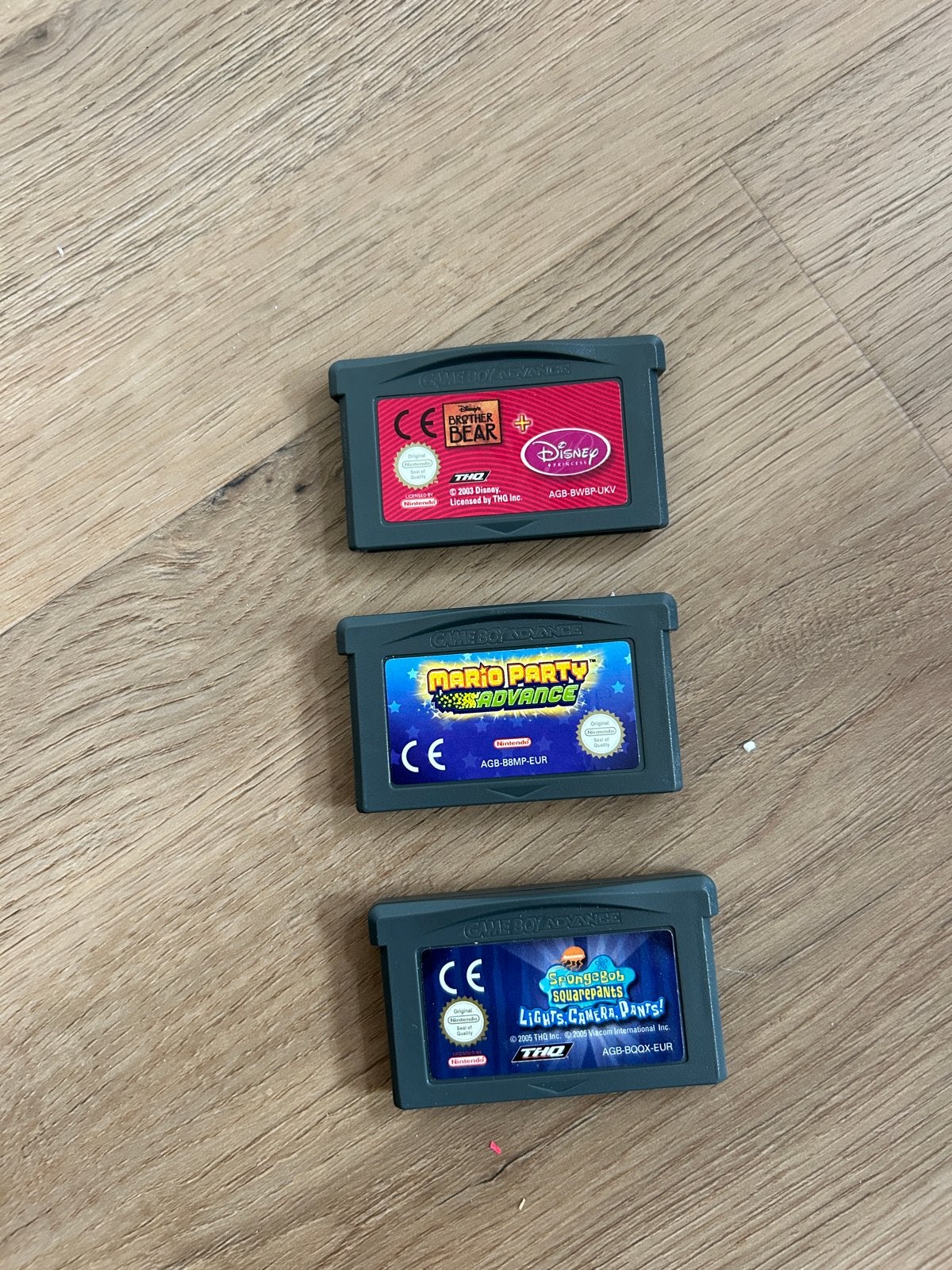 Gameboy Advance Spellen: Spongebob, MarioParty, Brother Bear, Avontuur en Actie, Gebruikt, 1 speler, Ophalen of Verzenden