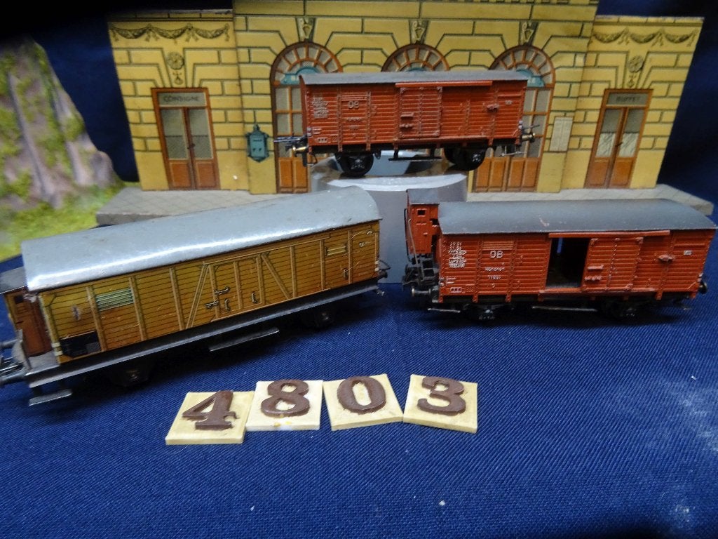 4803=Trix Express met diverse goederenwagens.106, Gebruikt, Gelijkstroom, Trix, Wagon