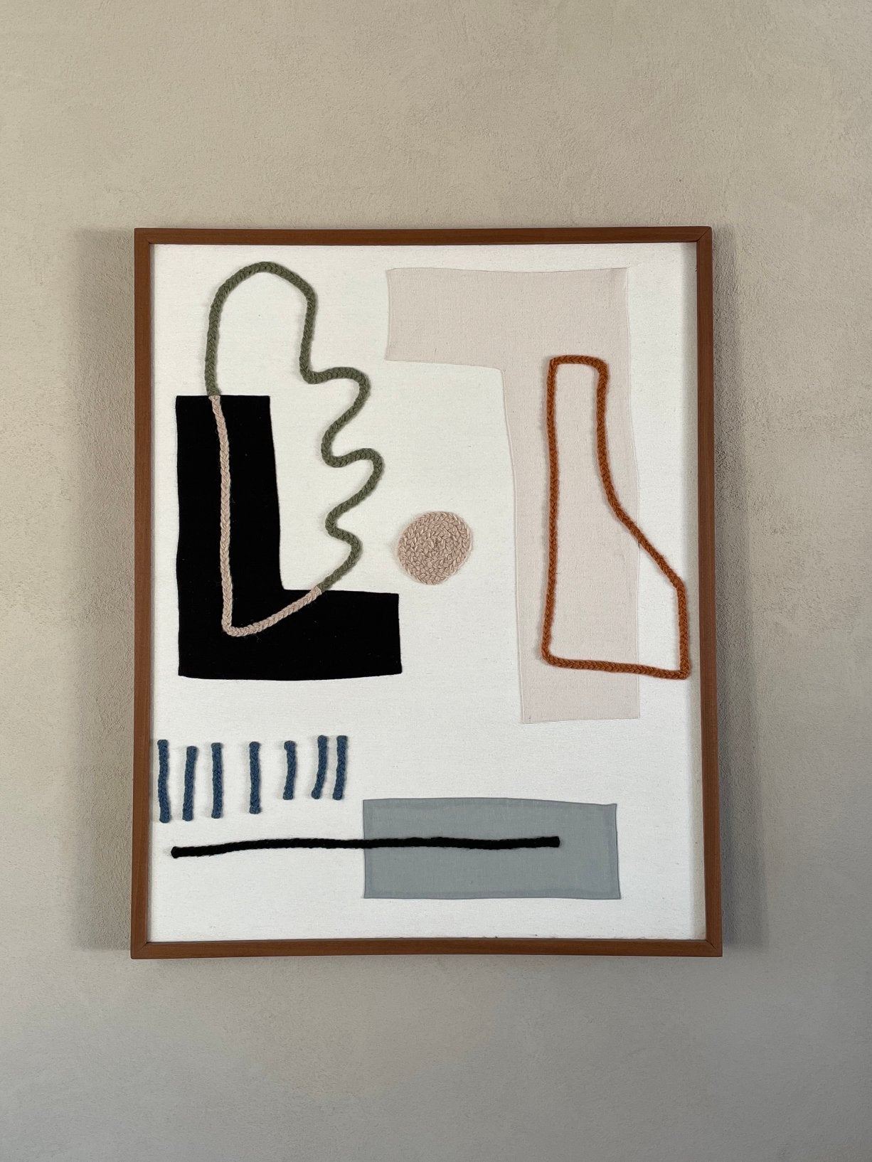 LRNCE textiel kunstwerk, Ophalen