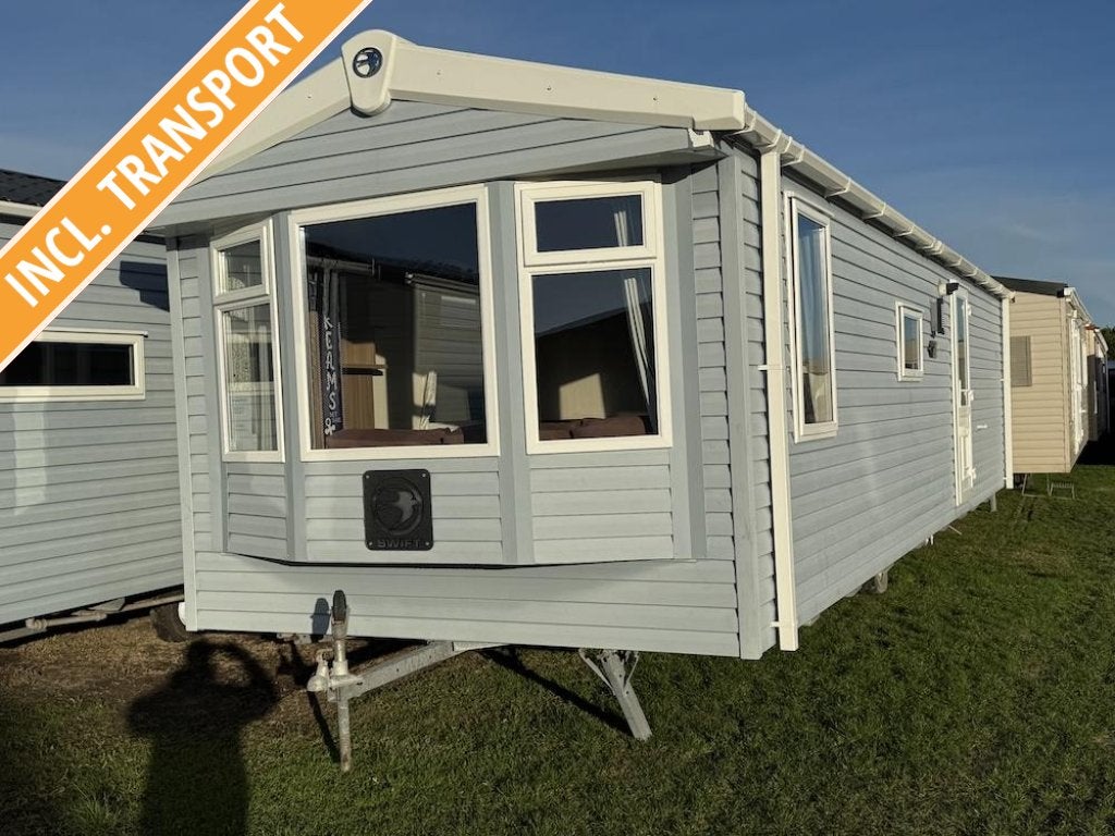Swift compact winterhard chalet onderhoudsarm met CV, Caravans en Kamperen, Tot en met 4