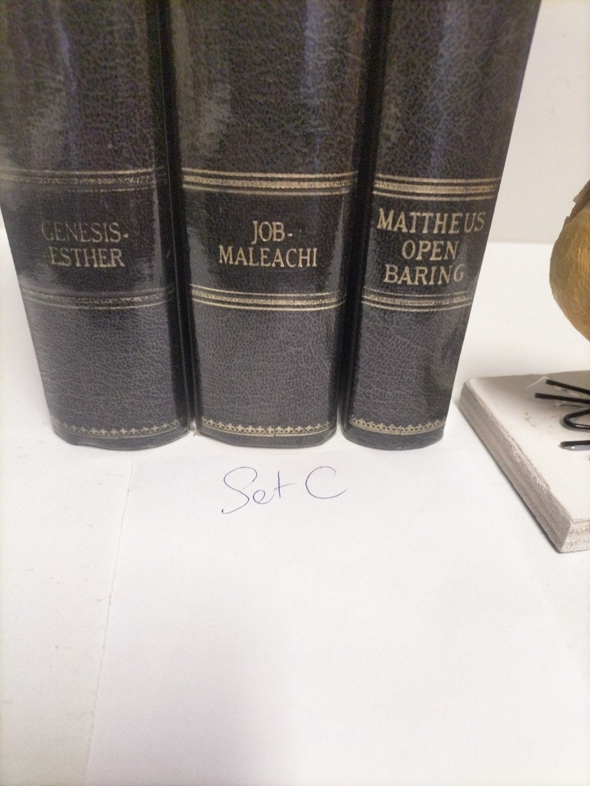 Bijbel, Driedelige Statenbijbel Set C, Boeken, Ophalen of Verzenden, Gelezen, Christendom | Protestants