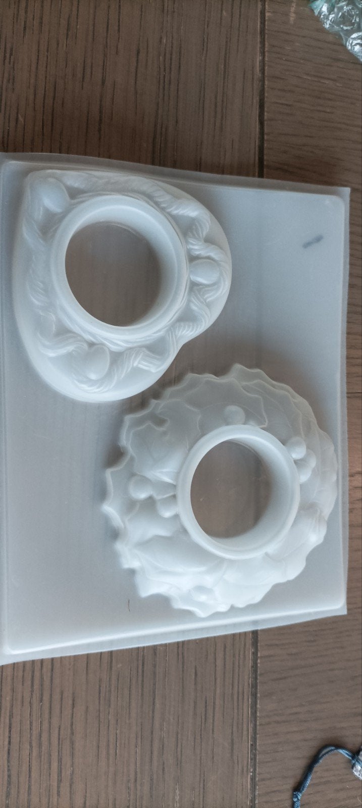 Gipsmallen voor Kerst Waxinelichthouders, Hobby en Vrije tijd, Gebruikt, Ophalen of Verzenden, Kunststof, Herbruikbaar
