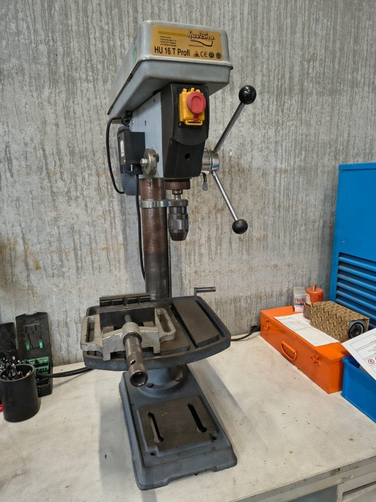 Huvema HU 16 T Profi kolomboormachine – 400V, Doe-het-zelf en Verbouw, Gereedschap | Boormachines, Ophalen, Gebruikt, 600 watt of meer