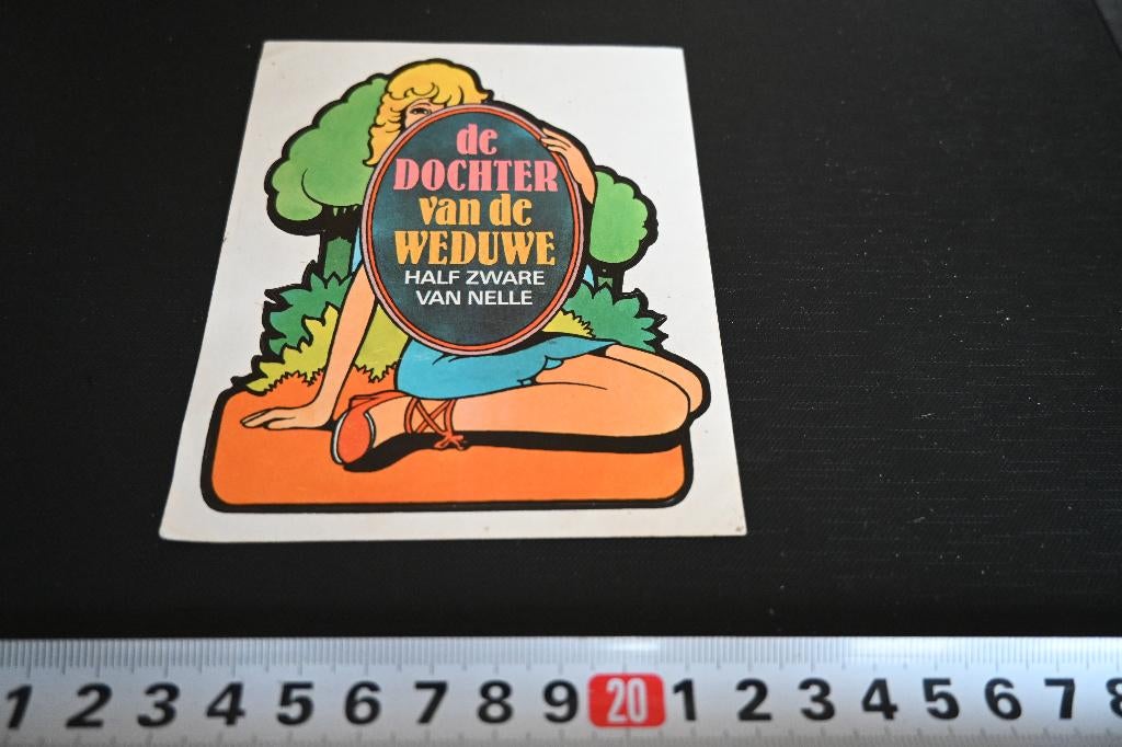 sticker De Dochter van de Weduwe Half Zware Shag VAN NELLE, Ophalen, Zo goed als nieuw, Sticker