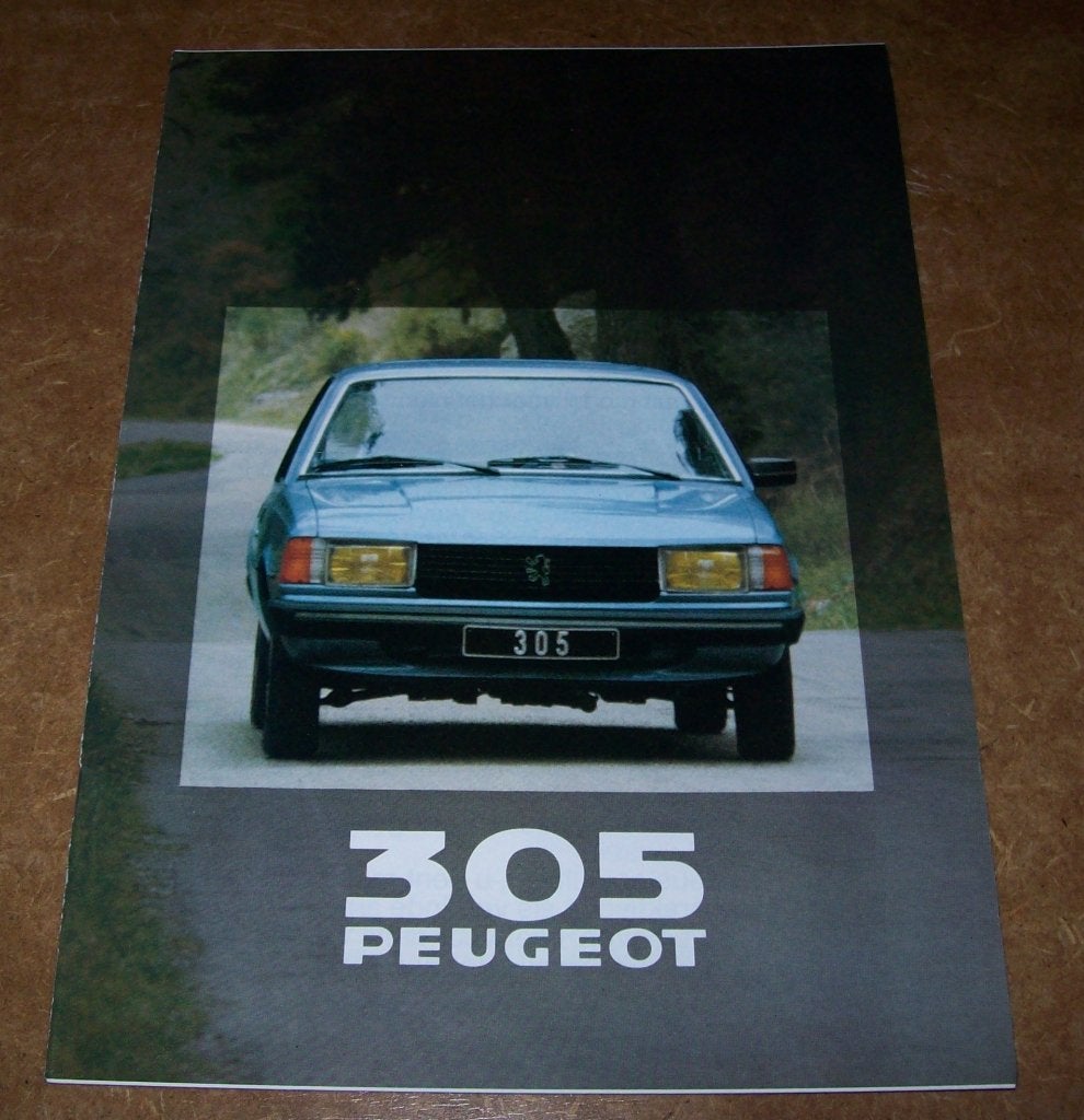 brochure Peugeot 305 modellen 1980, Ophalen of Verzenden, Zo goed als nieuw, Peugeot