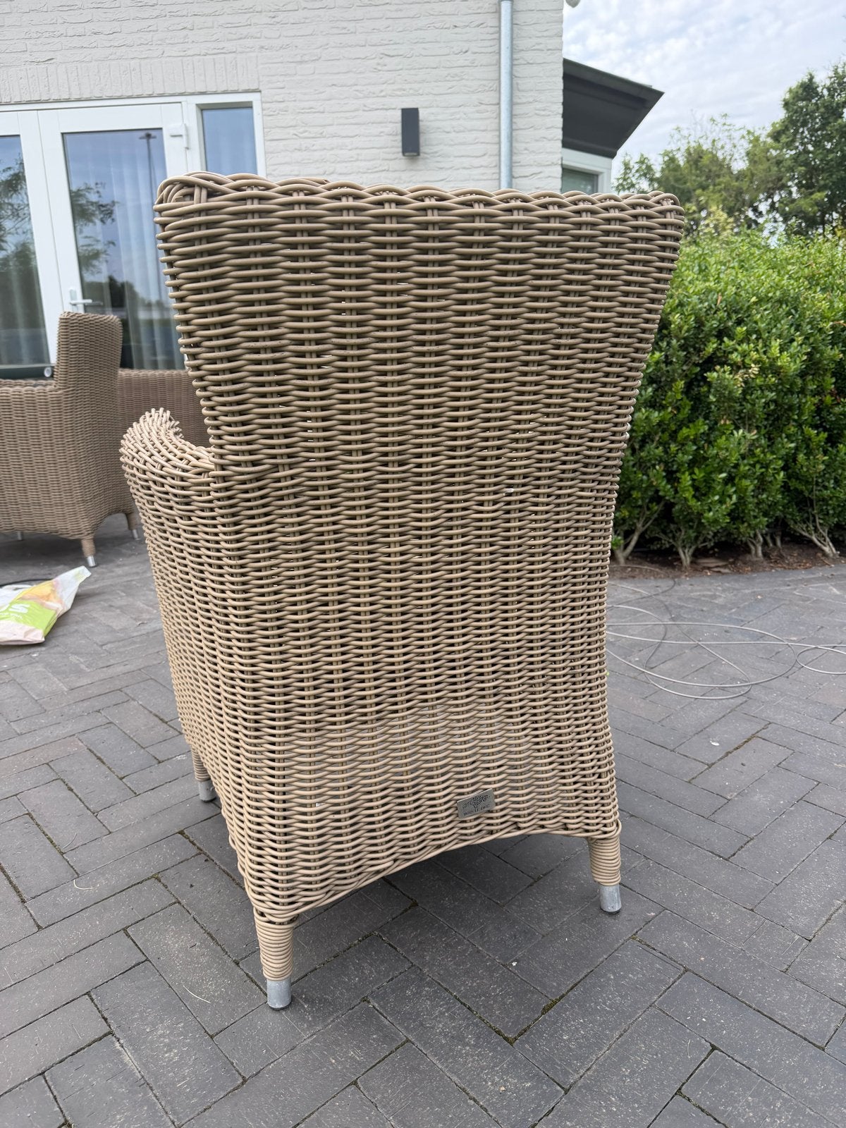 6x Bois Le Duc Wicker Tuinstoelen - Zo goed als nieuw, Tuin en Terras, Tuinstoelen, Ophalen, Zo goed als nieuw, Wicker