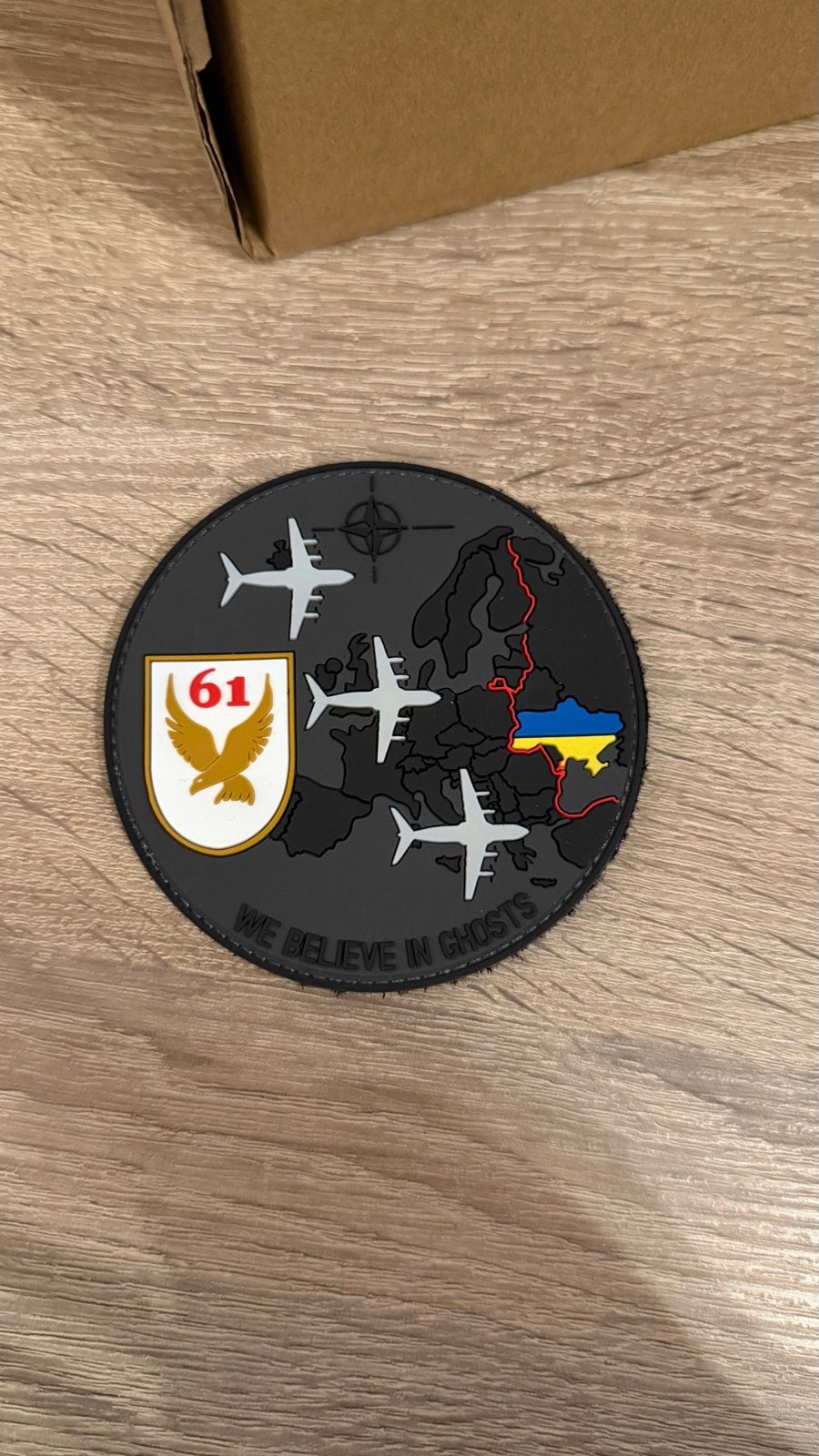 French Air Force 61st Airlift Wing We Belive In Ghosts Patch, Ophalen of Verzenden, Nieuw