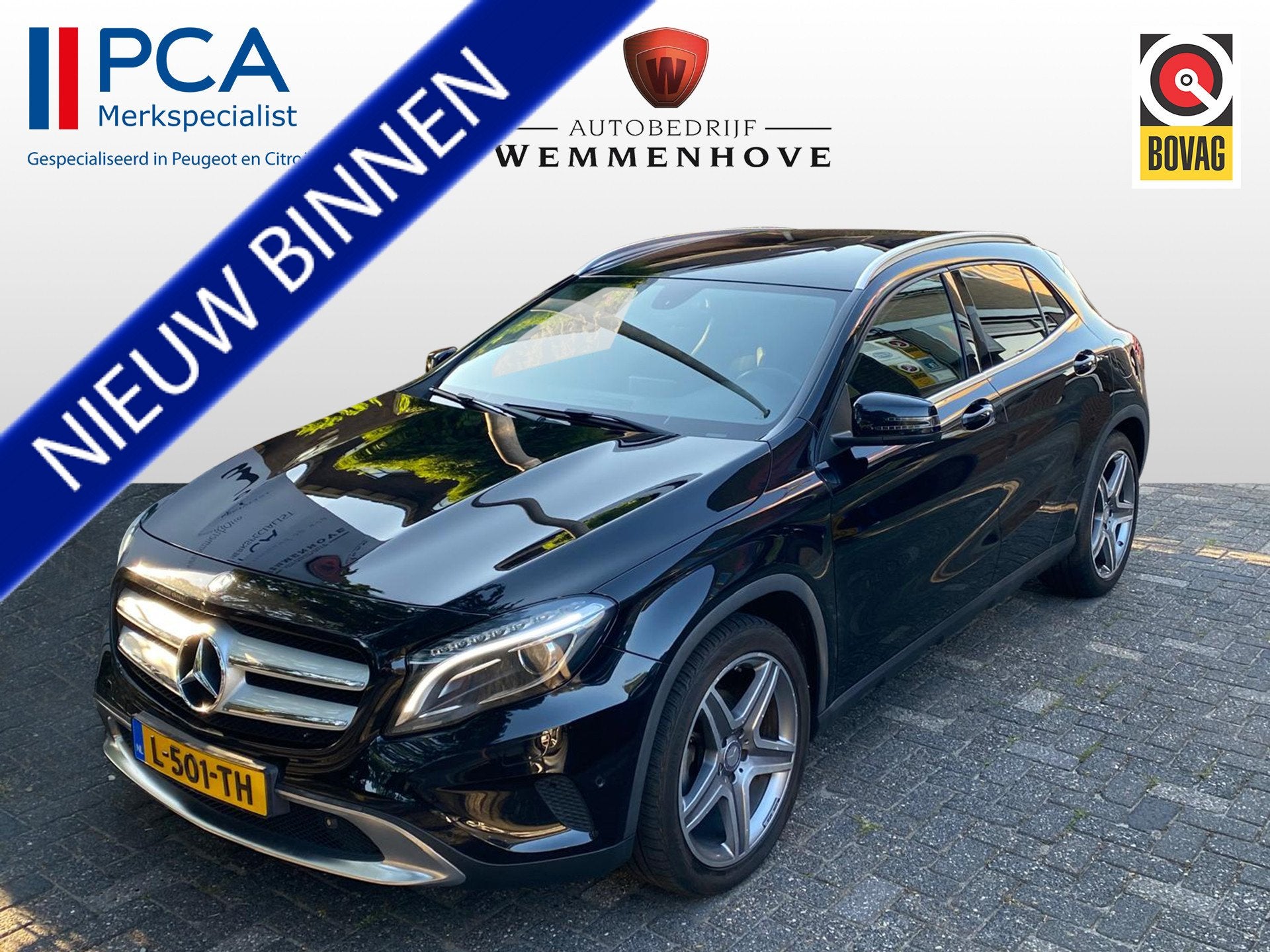 Mercedes-Benz GLA 200 Ambition (bj 2015), Voorwielaandrijving, 12 maanden, Gebruikt, Zwart