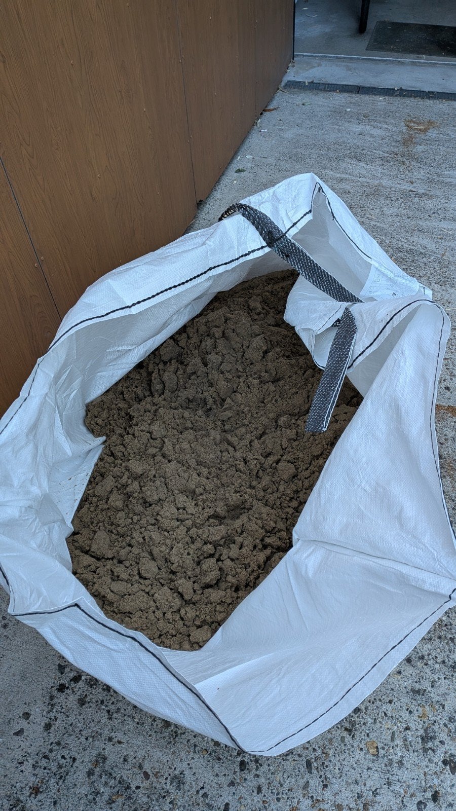 Zandbakzand in big bag, Ophalen, Gebruikt, Speelzand