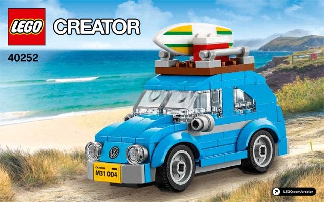 40252 de kleine VW Kever, Ophalen, Compleet, Lego, Nieuw