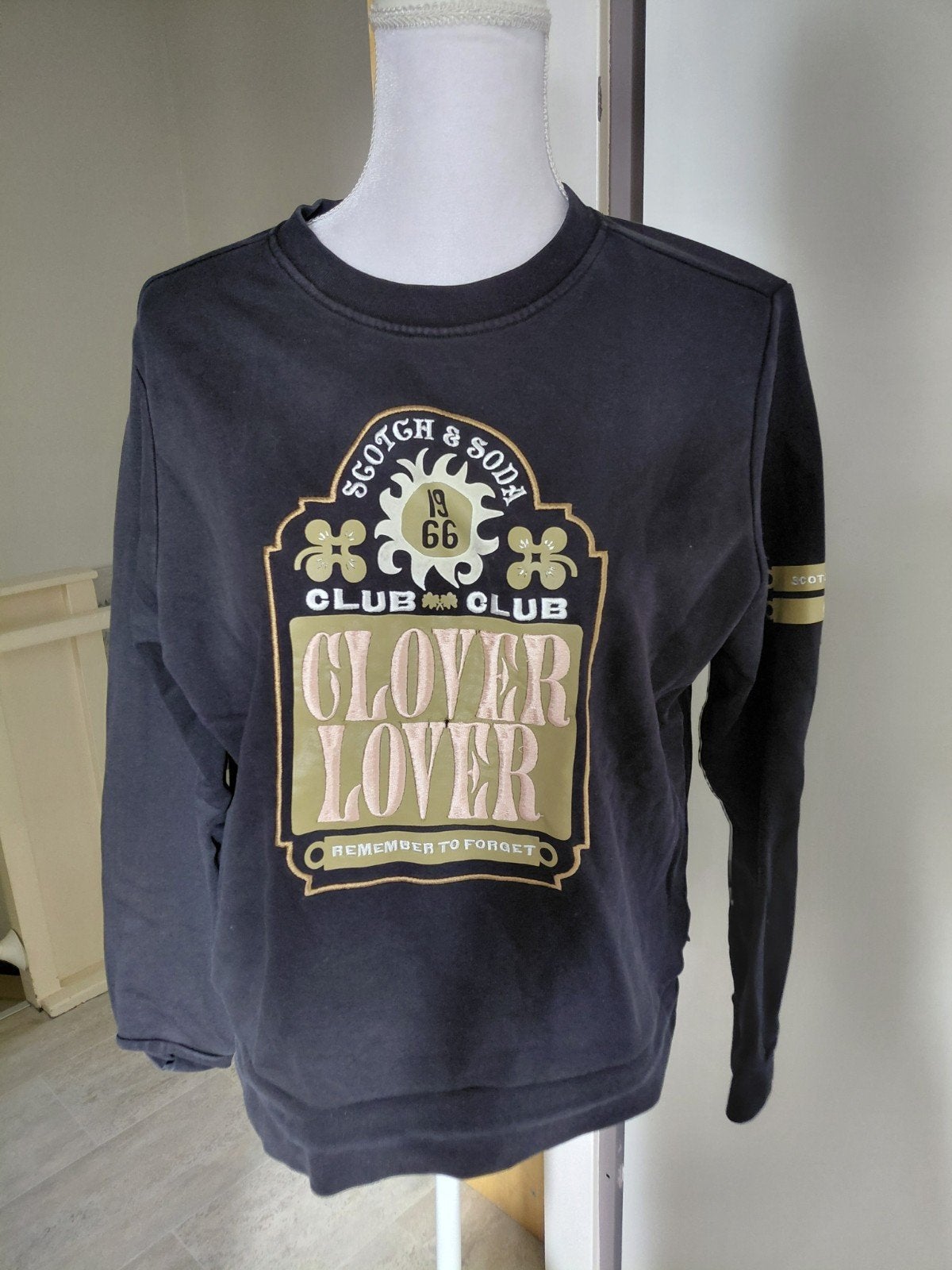 Scotch & Soda sweater  print - Maat M, Maat 38/40 (M), Zwart, Scotch & Soda, Ophalen of Verzenden