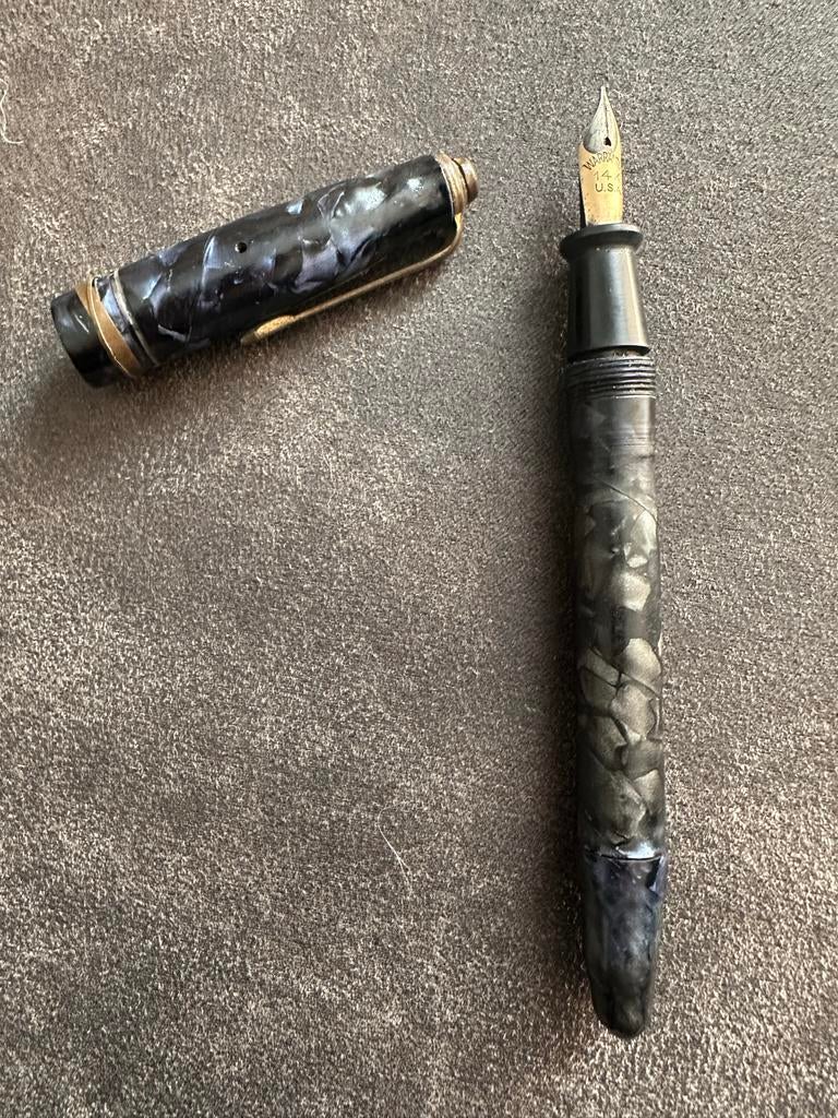 Vintage Vulpen - 14K Gouden Penpunt - Marmerlook, Ophalen of Verzenden, Gebruikt, Vulpen, Overige merken
