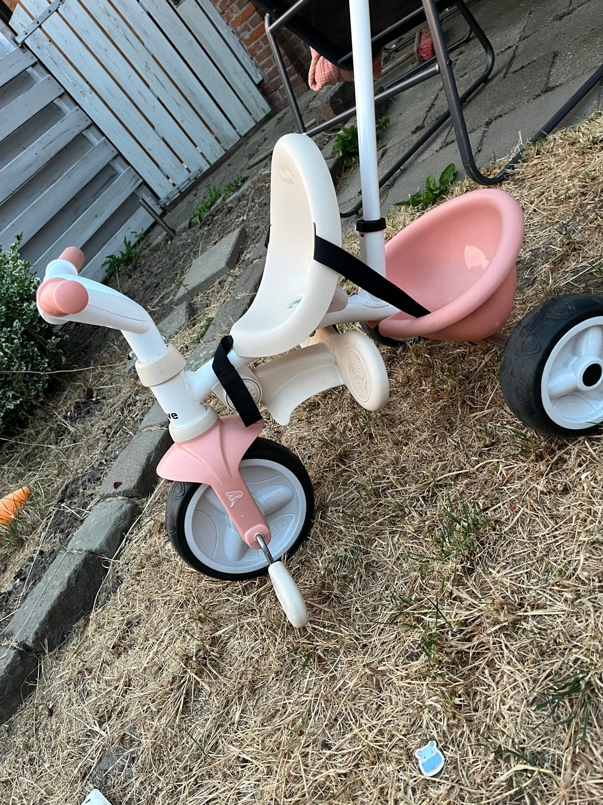 Smoby 3-in-1 Kinderfiets/Loopfiets Roze, Fietsen en Brommers, Fietsen | Kinderfietsjes, Ophalen of Verzenden, Gebruikt, Minder dan 16 inch