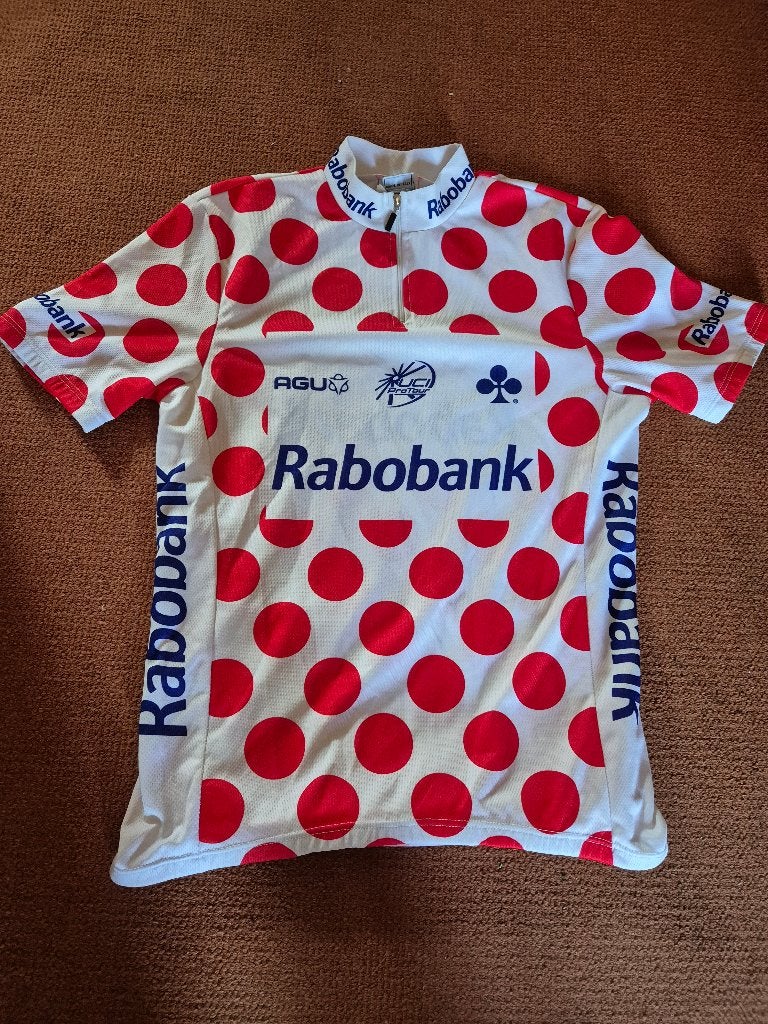 prachtige bollen trui Rabobank wielershirt wielertrui, Overige maten, Ophalen of Verzenden, Zo goed als nieuw, Bovenkleding
