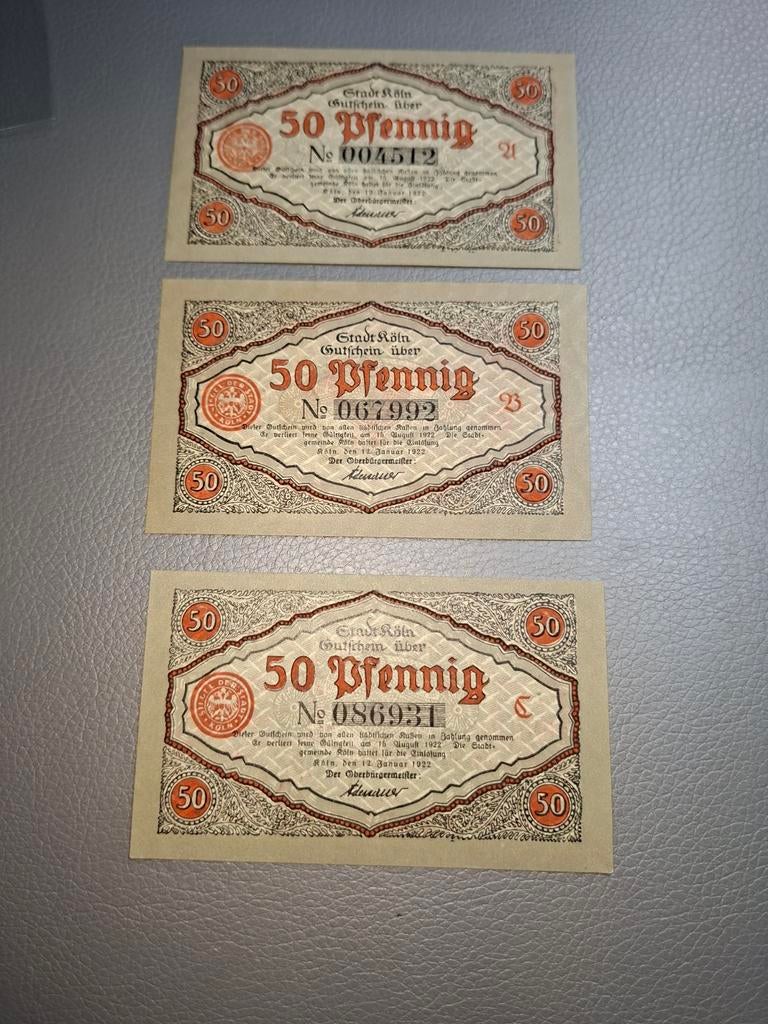 Duits Notgeld Köln Noodgeld, Ophalen of Verzenden, Duitsland