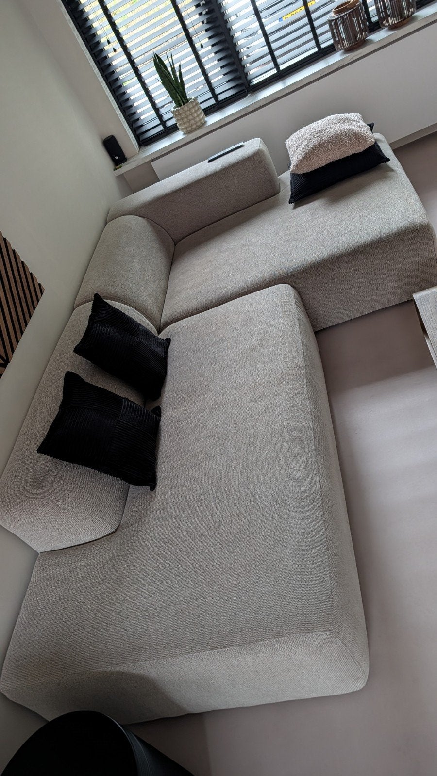 4x6 sofa bank kleur beige melange, Ophalen, 250 tot 300 cm, Gebruikt, 100 tot 125 cm