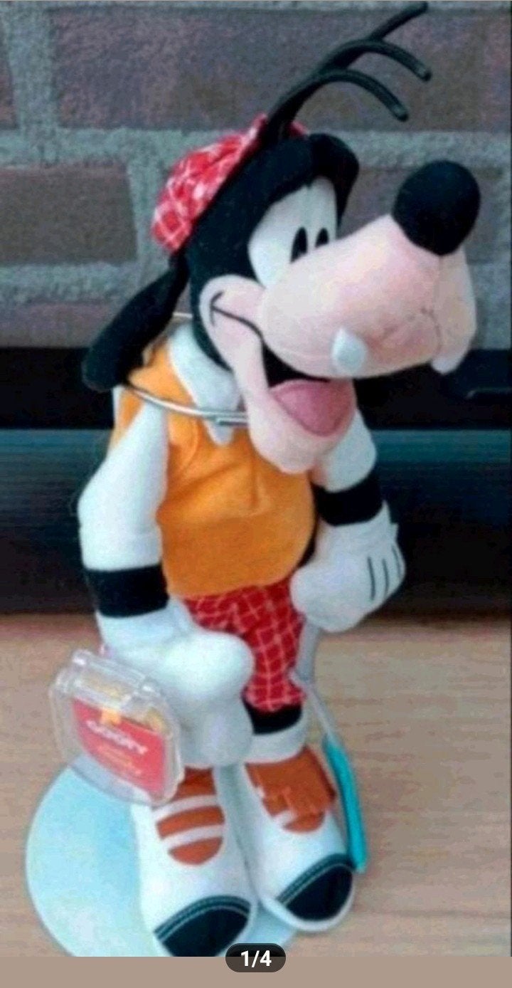Goofy starbean disney 30cm vintage      Nr1, Ophalen, Goofy of Pluto, Zo goed als nieuw, Beeldje of Figuurtje