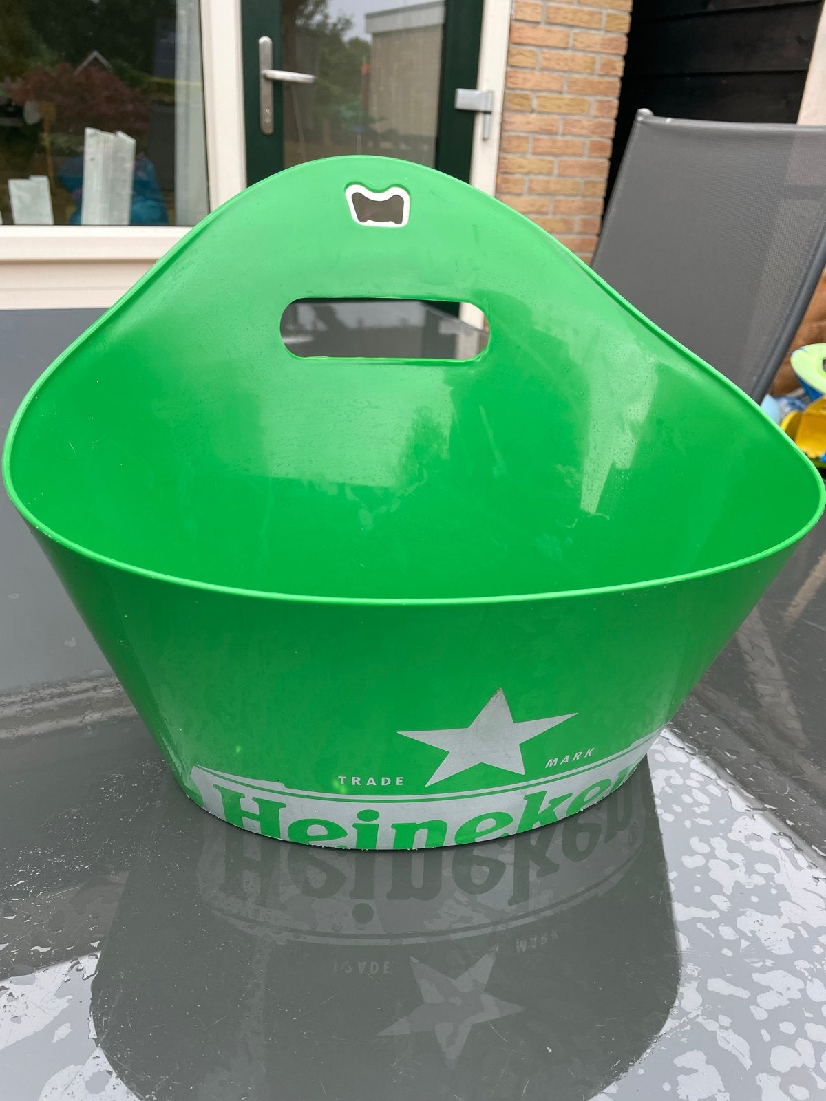 Heineken Bierkoeler met Flesopener - Groen, Ophalen, Gebruikt, Overige typen, Heineken