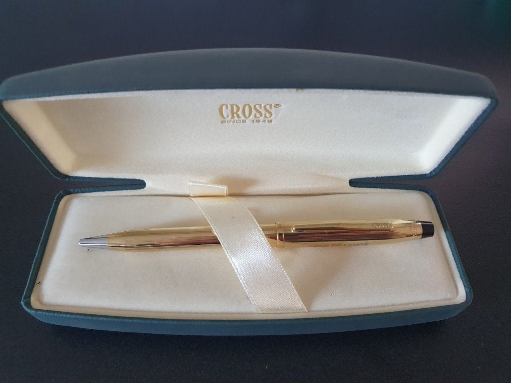 Cross Classic Century 18kt Gold Plated balpen, Verzamelen, Pennenverzamelingen, Nieuw, Balpen, Cross, Met doosje, Met reclame