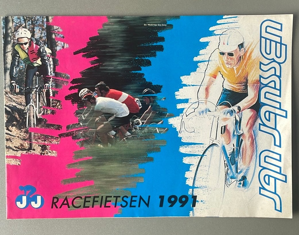 Folder Jan Janssen fietsen 1991, Ophalen of Verzenden, Gelezen, Catalogus