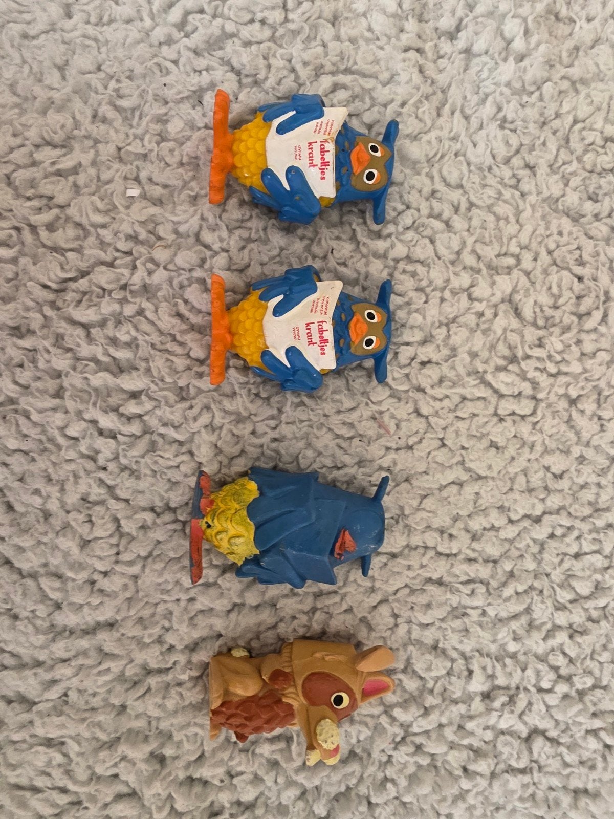 Vintage Fabeltjeskrant Figuren - Meneer de Uil en meer, Ophalen of Verzenden