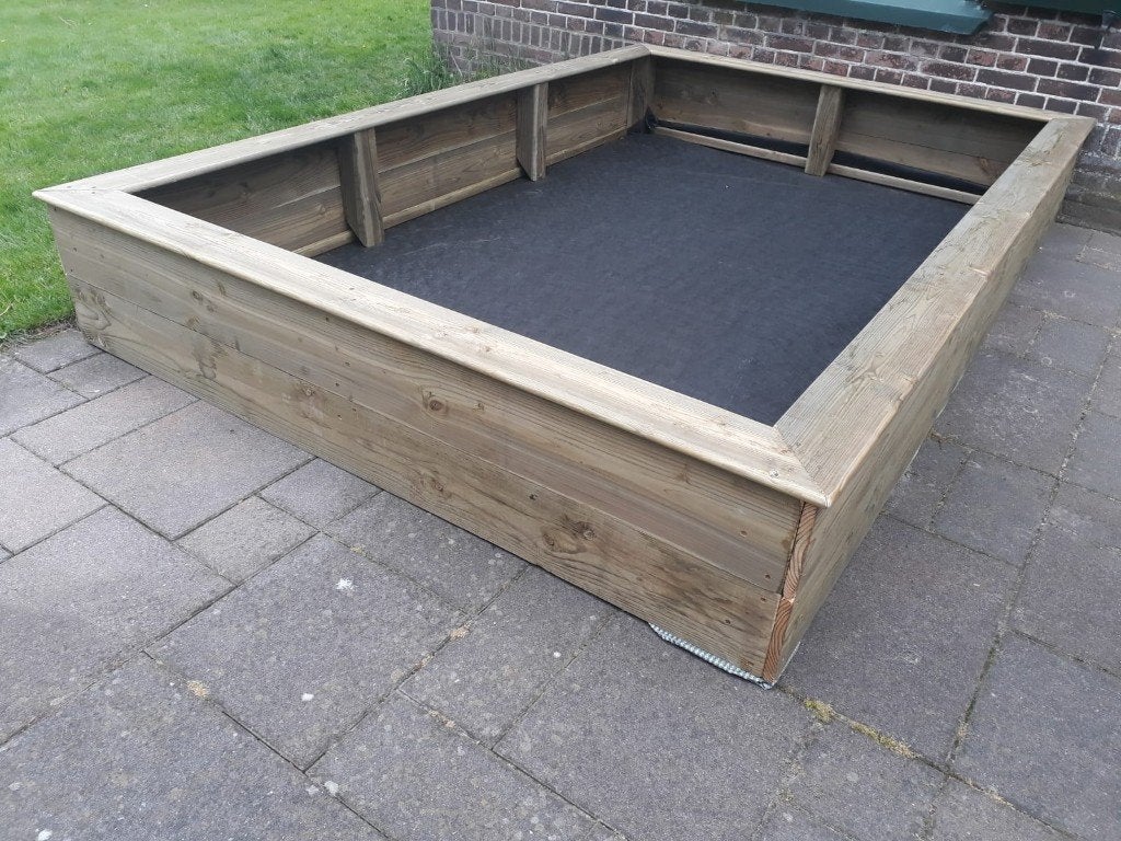 HOUTEN ZANDBAK 200x300 incl deksel kant en klaar geleverd, Ophalen, Nieuw