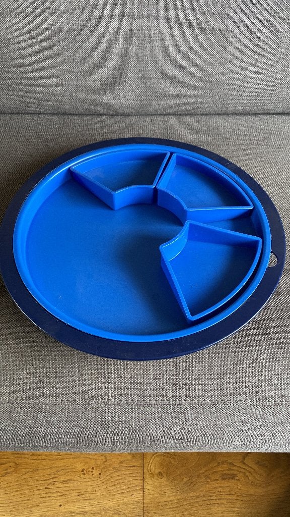 Tupperware schaal, Ophalen of Verzenden, Gebruikt, Blauw, Schaal