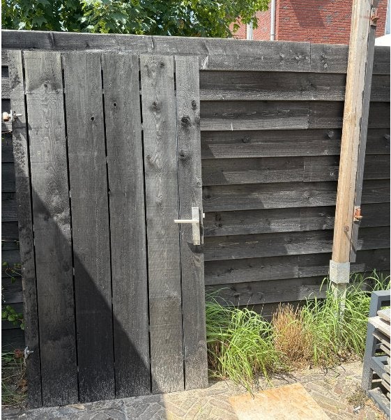Poort (deur) + staander, Ophalen, Gebruikt