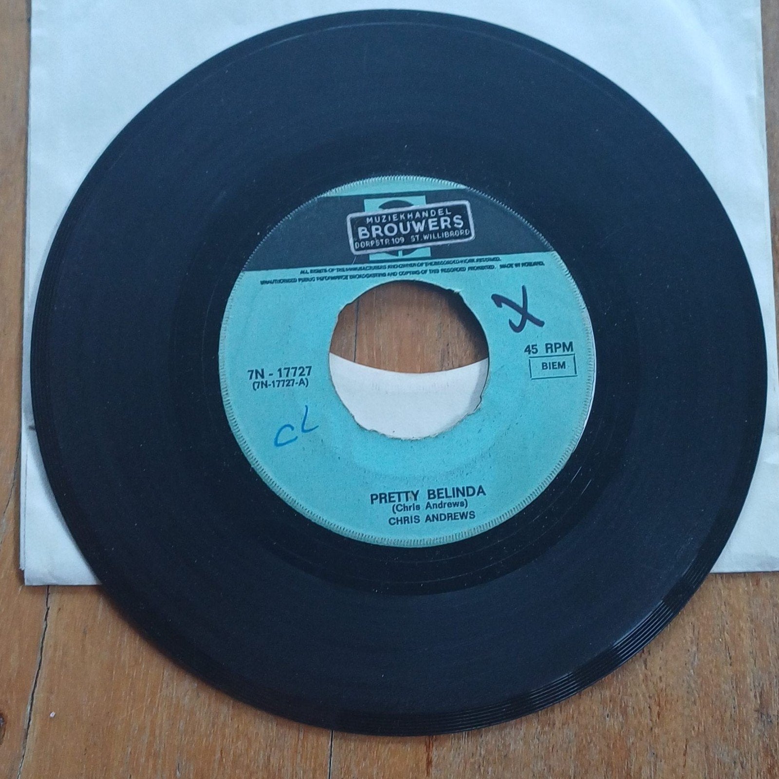 Chris Andrews, Cd's en Dvd's, Vinyl Singles, Ophalen of Verzenden, Zo goed als nieuw, Pop