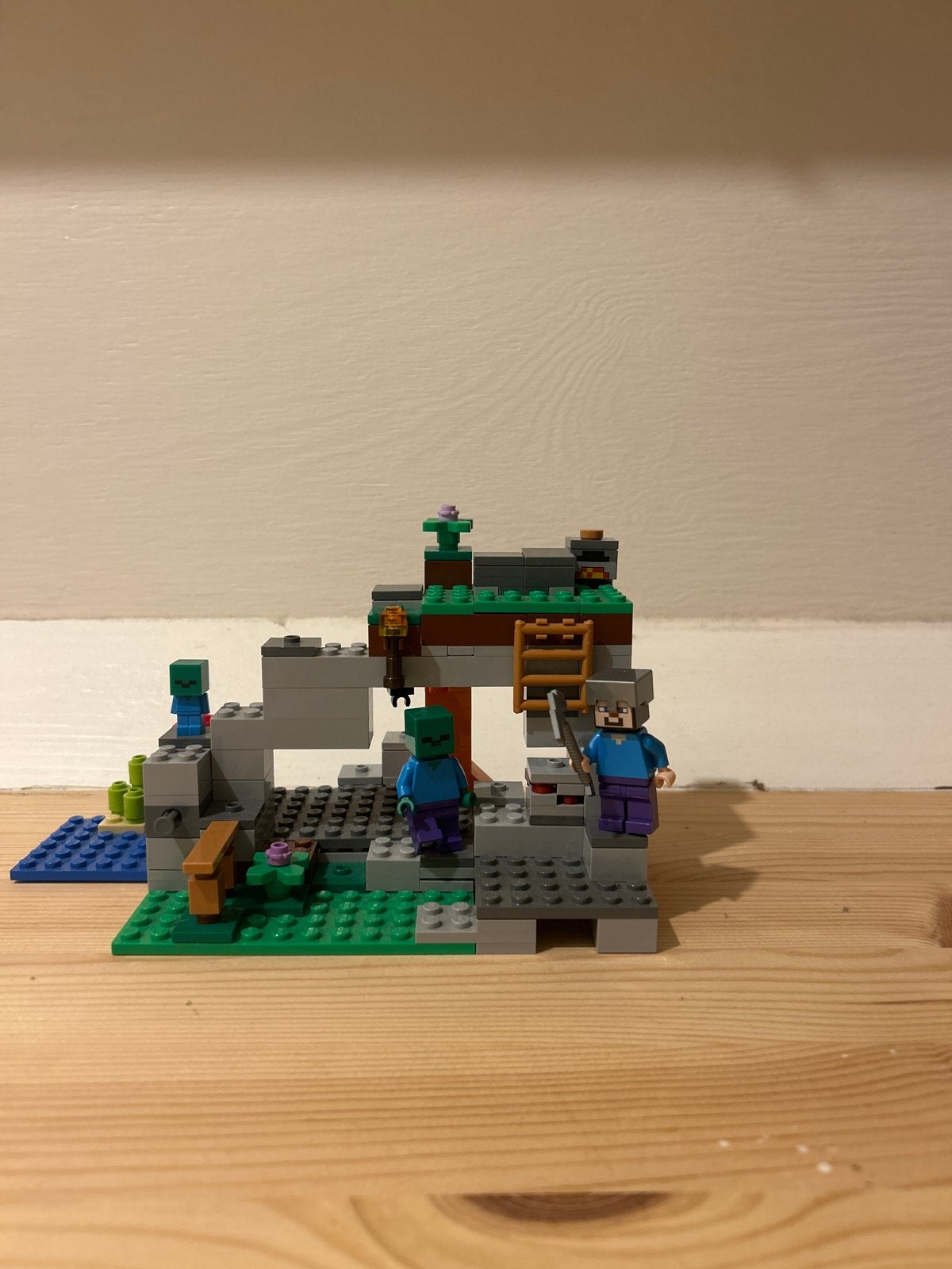 Lego Minecraft set met figuren, Ophalen, Inclusief minifiguren, Gebruikt, Minecraft